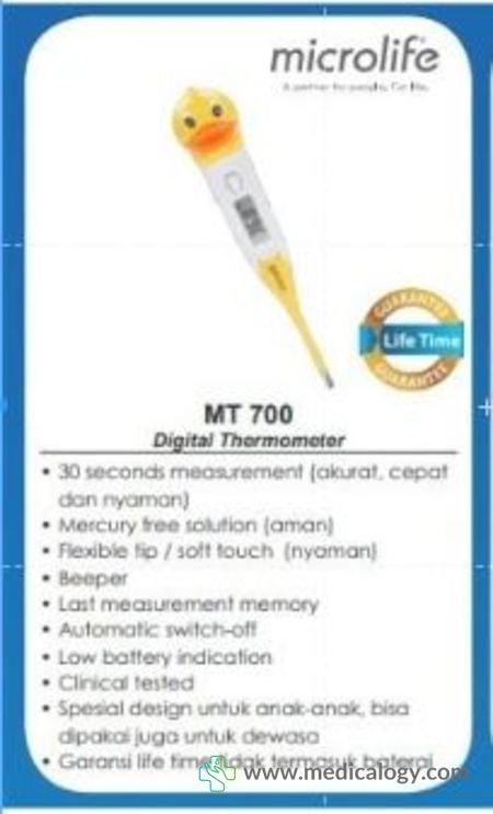 harga Termometer Digital Anak-Anak Katak Microlife MT-700 Variasi BEBEK