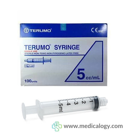 harga TERUMO Disposable Syringe with Needle 5ml 22Gx11/2_100ea