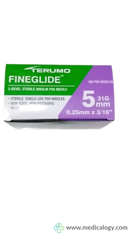 harga Terumo Jarum Insulin Steril FineGlide 3-Bevel 31 x 5m Per Box isi 100 pcs