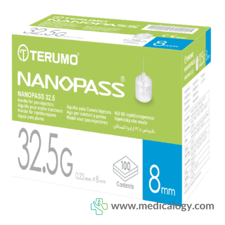 harga Terumo Nanopass Needle for Pen-Inject 32.5G x 8 m Per Box isi 100 pcs