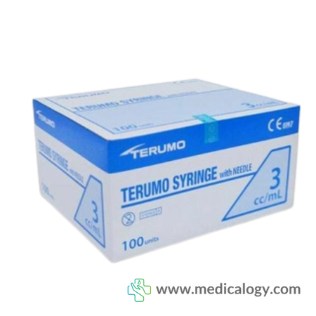 harga Terumo Spuit T-Syringe Disposable With Needle 3 CC Per Box isi 100 pcs