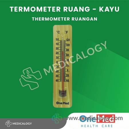 harga Thermometer Ruang Kayu Onemed | Termometer Alat Ukur Suhu Ruangan
