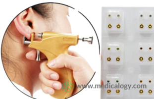 jual Alat Tindik Telinga Bayi/Dewasa/Ear Piercing Laicatech Giwang Emas