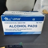 jual Alcohol Swab isi 100 merk Lotus Isopropil Alkohol