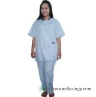 Baju Operasi+Celana Set Biru Muda OneMed