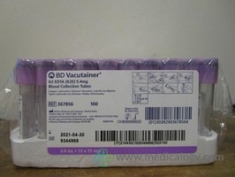 BD 367856 Tube (K2E) EDTA PLH 13x75 3.0 PLBL LAV_ 100ea