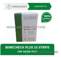 Benecheck Plus Strip Alat Cek Asam Urat - isi 25 Strips