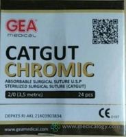 jual Catgut Chromic 2/0 with Needle GEA