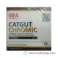 jual Catgut Chromic 3/0 GEA per Box isi 24 Sachet