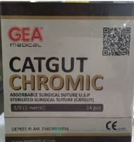 jual Catgut Chromic 3/0 with Needle GEA