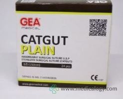 jual Catgut Plain 3/0 with Needle GEA