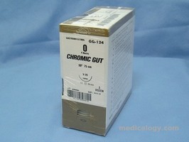 Chromic Gut 0 Taper Point  75 cm 1/2 Circle 37 mm (Fascia/Otot/Uterus)