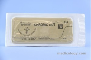 Chromic Gut 0 Taper Point  90 cm 1/2 Circle 40 mm (Fascia/Otot/Uterus)