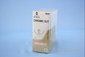Chromic Gut 0 Taper Point  90 cm 1/2 Circle 48 mm (Fascia/Otot/Uterus)