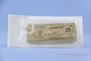 Chromic Gut 1-0 Taper Point  90 cm 1/2 Circle 37 mm (Fascia/Otot/Uterus)