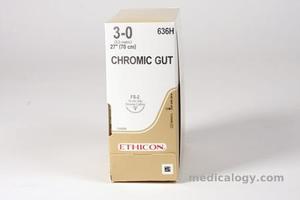 jual Chromic Gut 3-0 Reverse Cutting 75 cm 3/8 Circle 19 mm (Kulit/Subkutan)