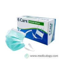 jual E-CARE MASKER BEDAH TIE ON masker tali per box isi 50