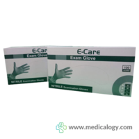 E-CARE Sarung Tangan NITRILE POWDER FREE size S per box isi 100