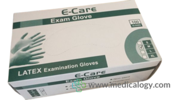 jual E-CARE Sarung tangan POWDERED M per box isi 100 pcs