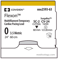 Flexon 3-0 Taper Point 60 cm 1/2 Circle 17 mm (Cardiac Pacing)