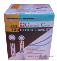 jual General Care 28G 100ea Lancet isi 100 pcs Alat Cek Darah