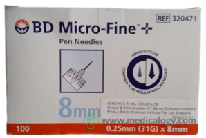jual Jarum Insulin BD Micro Fine 8 mm
