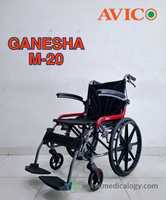 jual Kursi Roda Semi Travel Lipat Avico Ganesha Besar - 20inch - Merah
