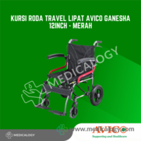 jual Kursi Roda Travel Lipat Avico Ganesha - 12inch - Merah