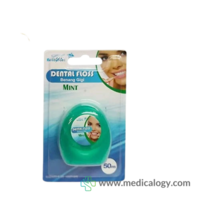 Life Resources dental floss mint 50 m benang gigi perawatan gigi 