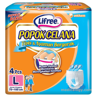 jual Lifree Popok Celana Size L Isi 4