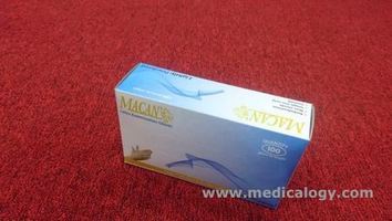 jual Macan Examination Powder Free L Alkes Disposable per Box isi 100 Sarung Tangan Steril