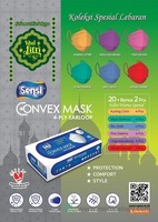 jual Masker Convex Mix Warna Edisi Khusus Lebaran Idul Fitri Isi 20 Bonus 2