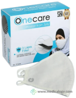 Masker Kain 3 Ply Headloop Hijab Standar SNI Ecer Warna Putih