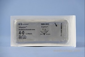 jual Maxon 4-0 Hijau 45 cm Reverse Cutting 3/8 Circle 19 mm (Kulit)
