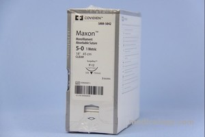 jual Maxon 5-0 Hijau 45 cm Reverse Cutting 3/8 Circle 19 mm (Kulit)