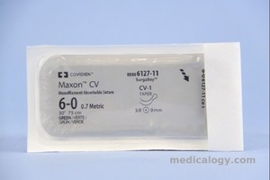 jual Maxon 6-0 Hijau 75 cm Taper Point 3/8 Circle 13 mm (GI)