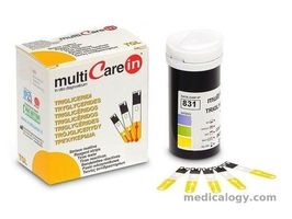 jual Multicare - Italy Cek Trigliserida Strip Alat Cek Kolesterol Isi 25T