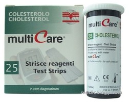 jual Multicare - Italy Strip Alat Cek Kolesterol Isi 25T