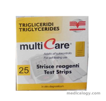 Multicare - Italy Trigliserida Strip Alat Cek Kolesterol Isi 25T