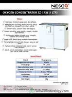 jual Nesco Oxygen Concentrator SZ-1AW 1 Liter