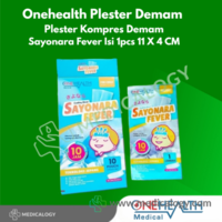 jual Onehealth Plester Demam Plester Kompres Demam Sayonara Fever Isi 1pcs 11 X 4 CM