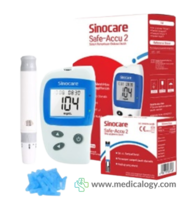 jual Paket Set Alat Cek Gula Darah Sinocare Safe Accu-2