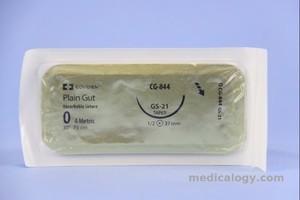 jual Plain Gut 0 Plain 75 cm Taper Point 1/2 Circle 37 mm (Fascia/Otot/Obgyn)