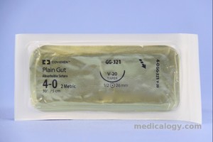 jual Plain Gut 4-0 Plain 75 cm Taper Point 1/2 Circle 17 mm (Sirkumsisi/Usus)