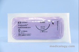 Polysorb 0 Violet 90 cm Reverse Cutting 1/2 Circle 40 mm (Subkutan/Fascia/Otot)