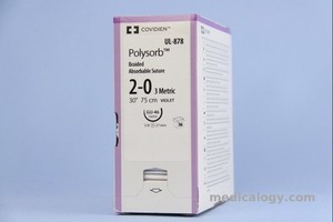 Polysorb 2 - 0 Violet 75 cm Taper Point 5/8 Circle 27 mm (Trocar)