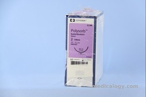 Polysorb 2 Violet 90 cm Reverse Cutting 1/2 Circle 40 mm (Subkutan/Fascia/Otot)