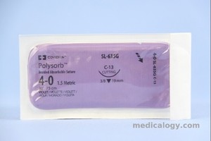 Polysorb 4-0 Violet 75 cm Reverse Cutting 3/8 Circle 19 mm (Kulit)