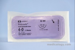 Polysorb 4 -0 Violet 75 cm Taper Point 1/2 Circle 22 mm (GI/Subkutan)