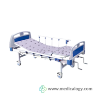 jual Ranjang Pasien OneHealth Manual Hospital Bed Deluxe 2 Crank